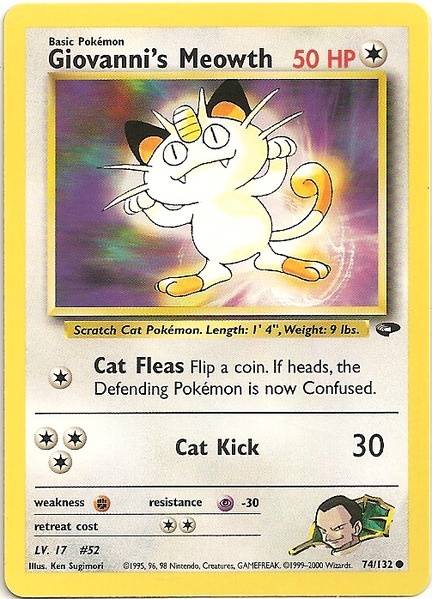 Giovanni's Meowth (74/132) [Gym Challenge Unlimited] | Galaxy Games LLC