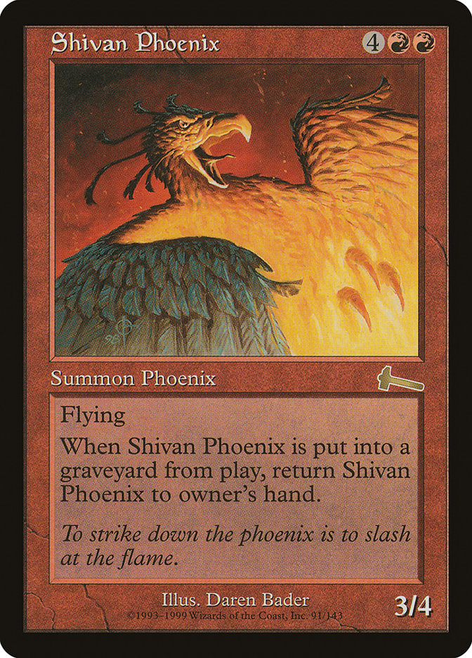 Shivan Phoenix [Urza's Legacy] | Galaxy Games LLC