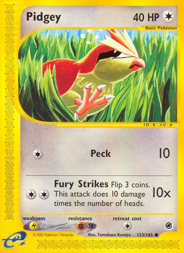 Pidgey (123/165) [Expedition: Base Set] | Galaxy Games LLC