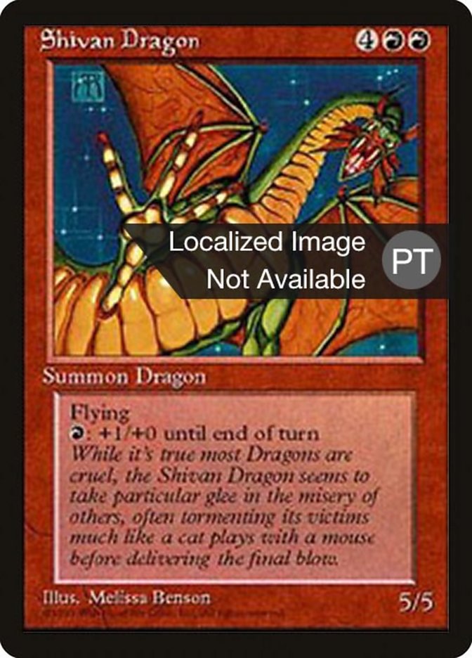 Shivan Dragon [Fourth Edition (Foreign Black Border)] | Galaxy Games LLC