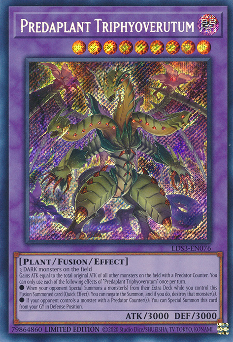 Predaplant Triphyoverutum [LDS3-EN076] Secret Rare | Galaxy Games LLC