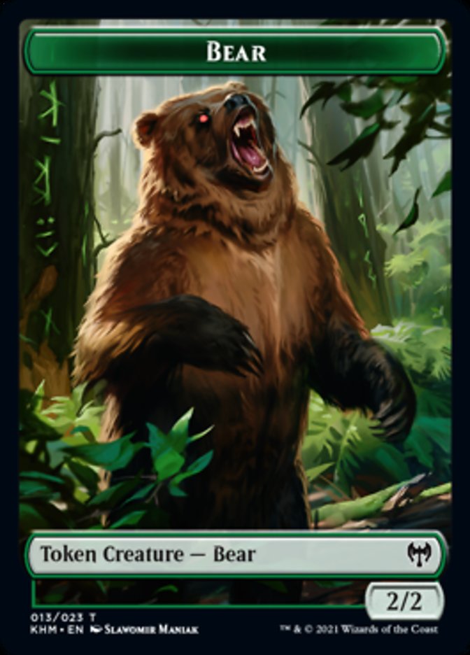 Bear Token [Kaldheim Tokens] | Galaxy Games LLC