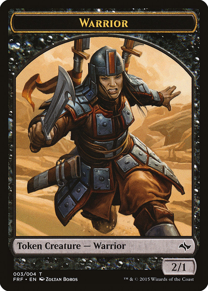 Warrior Token [Fate Reforged Tokens] | Galaxy Games LLC