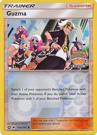 Guzma (115a/147) (Regional Championship Promo Staff) [Sun & Moon: Burning Shadows] | Galaxy Games LLC