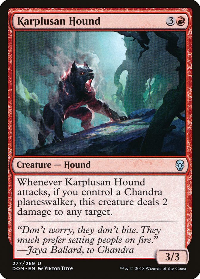 Karplusan Hound [Dominaria] | Galaxy Games LLC