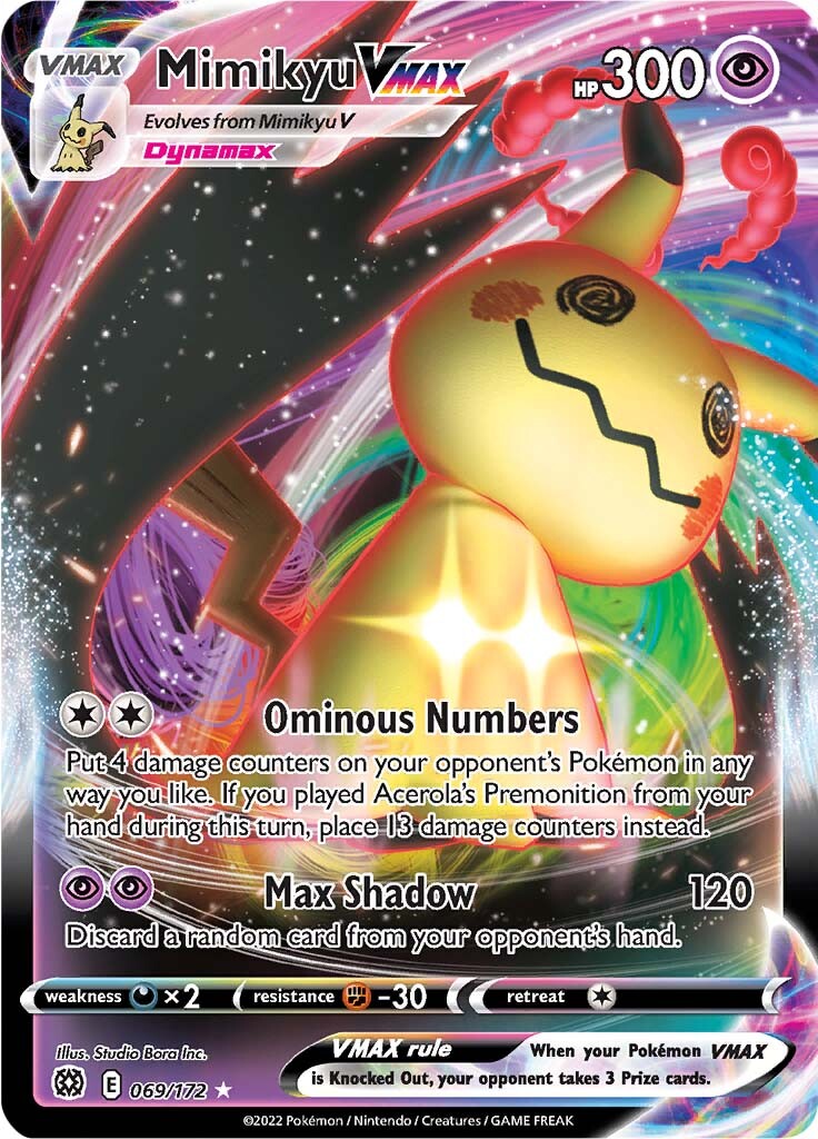 Mimikyu VMAX (069/172) [Sword & Shield: Brilliant Stars] | Galaxy Games LLC