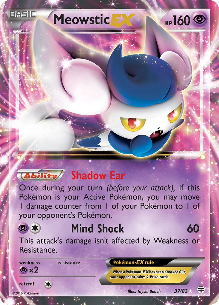 Meowstic EX (37/83) [XY: Generations] | Galaxy Games LLC