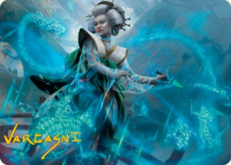 Bearer of Memory Art Card (Gold-Stamped Signature) [Kamigawa: Neon Dynasty Art Series] | Galaxy Games LLC