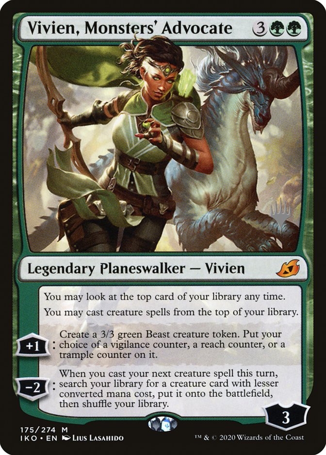 Vivien, Monsters' Advocate (Promo Pack) [Ikoria: Lair of Behemoths Promos] | Galaxy Games LLC