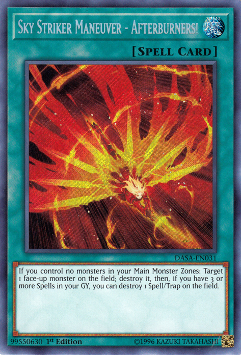 Sky Striker Maneuver - Afterburners! [DASA-EN031] Secret Rare | Galaxy Games LLC