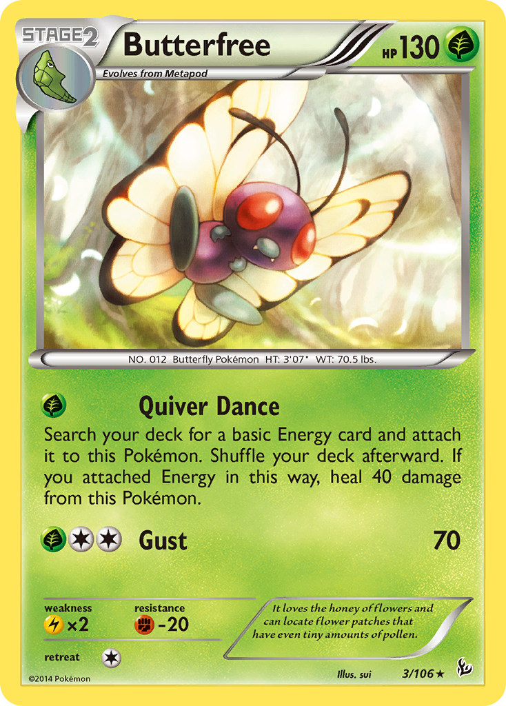 Butterfree (3/106) [XY: Flashfire] | Galaxy Games LLC