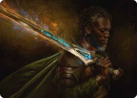 Anduril, Flame of the West Art Card [The Lord of the Rings: Tales of Middle-earth Art Series] | Galaxy Games LLC