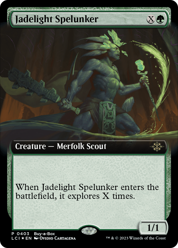 Jadelight Spelunker (Extended Art) (Buy-A-Box) [The Lost Caverns of Ixalan Promos] | Galaxy Games LLC