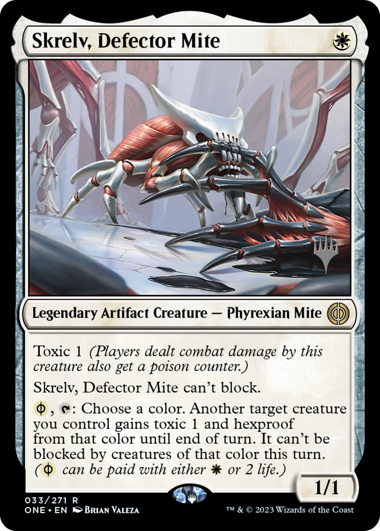 Skrelv, Defector Mite (Promo Pack) [Phyrexia: All Will Be One Promos] | Galaxy Games LLC
