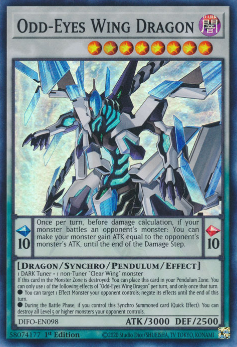 Odd-Eyes Wing Dragon [DIFO-EN098] Super Rare | Galaxy Games LLC