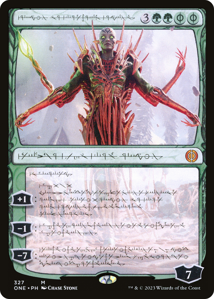 Nissa, Ascended Animist (Phyrexian) [Phyrexia: All Will Be One] | Galaxy Games LLC