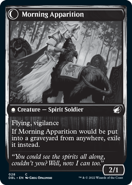 Mourning Patrol // Morning Apparition [Innistrad: Double Feature] | Galaxy Games LLC