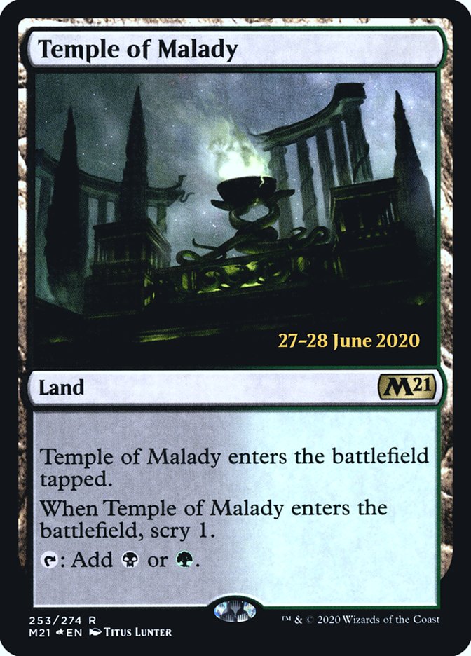 Temple of Malady [Core Set 2021 Prerelease Promos] | Galaxy Games LLC