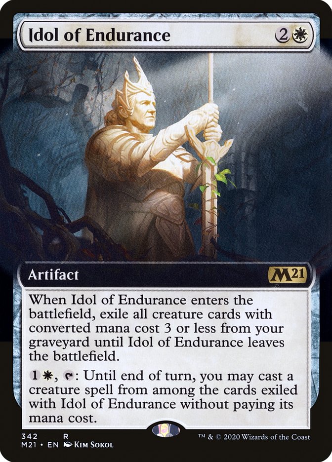 Idol of Endurance (Extended Art) [Core Set 2021] | Galaxy Games LLC