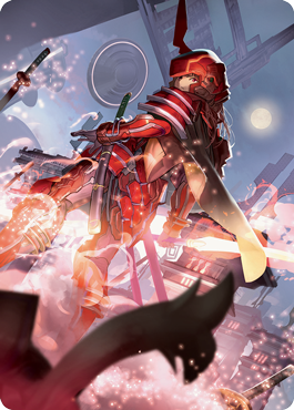 Peerless Samurai Art Card [Kamigawa: Neon Dynasty Art Series] | Galaxy Games LLC