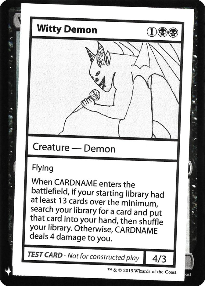 Witty Demon [Mystery Booster Playtest Cards] | Galaxy Games LLC