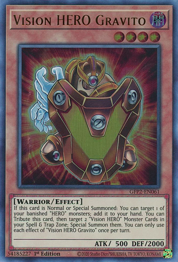 Vision HERO Gravito [GFP2-EN061] Ultra Rare | Galaxy Games LLC