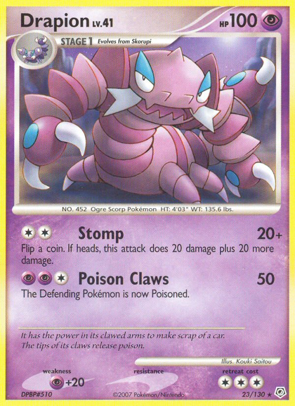 Drapion (23/130) [Diamond & Pearl: Base Set] | Galaxy Games LLC