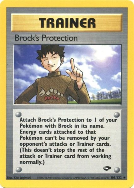 Brock's Protection (101/132) [Gym Challenge Unlimited] | Galaxy Games LLC