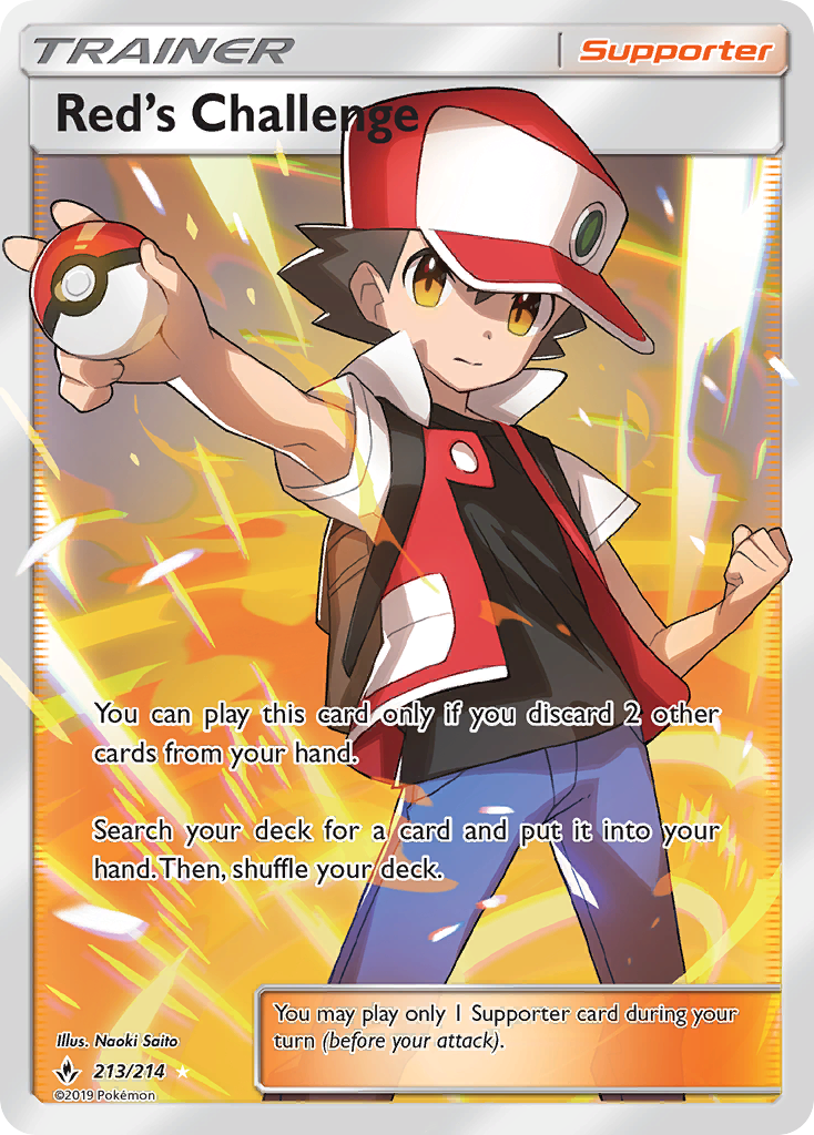 Red's Challenge (213/214) [Sun & Moon: Unbroken Bonds] | Galaxy Games LLC