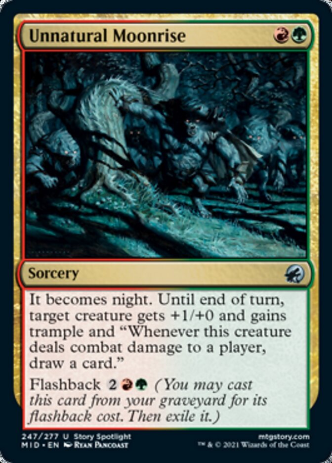 Unnatural Moonrise [Innistrad: Midnight Hunt] | Galaxy Games LLC