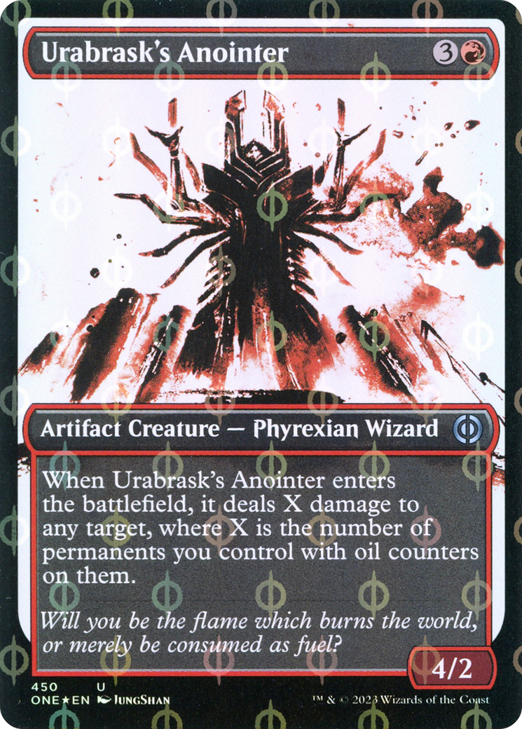 Urabrask's Anointer (Showcase Ichor Step-and-Compleat Foil) [Phyrexia: All Will Be One] | Galaxy Games LLC