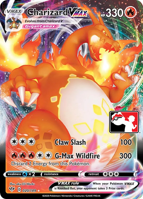 Charizard VMAX (020/189) [Prize Pack Series One] | Galaxy Games LLC