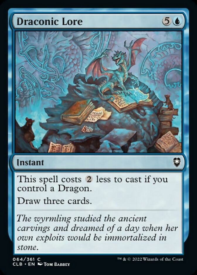 Draconic Lore [Commander Legends: Battle for Baldur's Gate] | Galaxy Games LLC