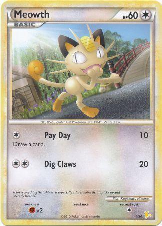 Meowth (4/30) [HeartGold & SoulSilver: Trainer Kit - Raichu] | Galaxy Games LLC