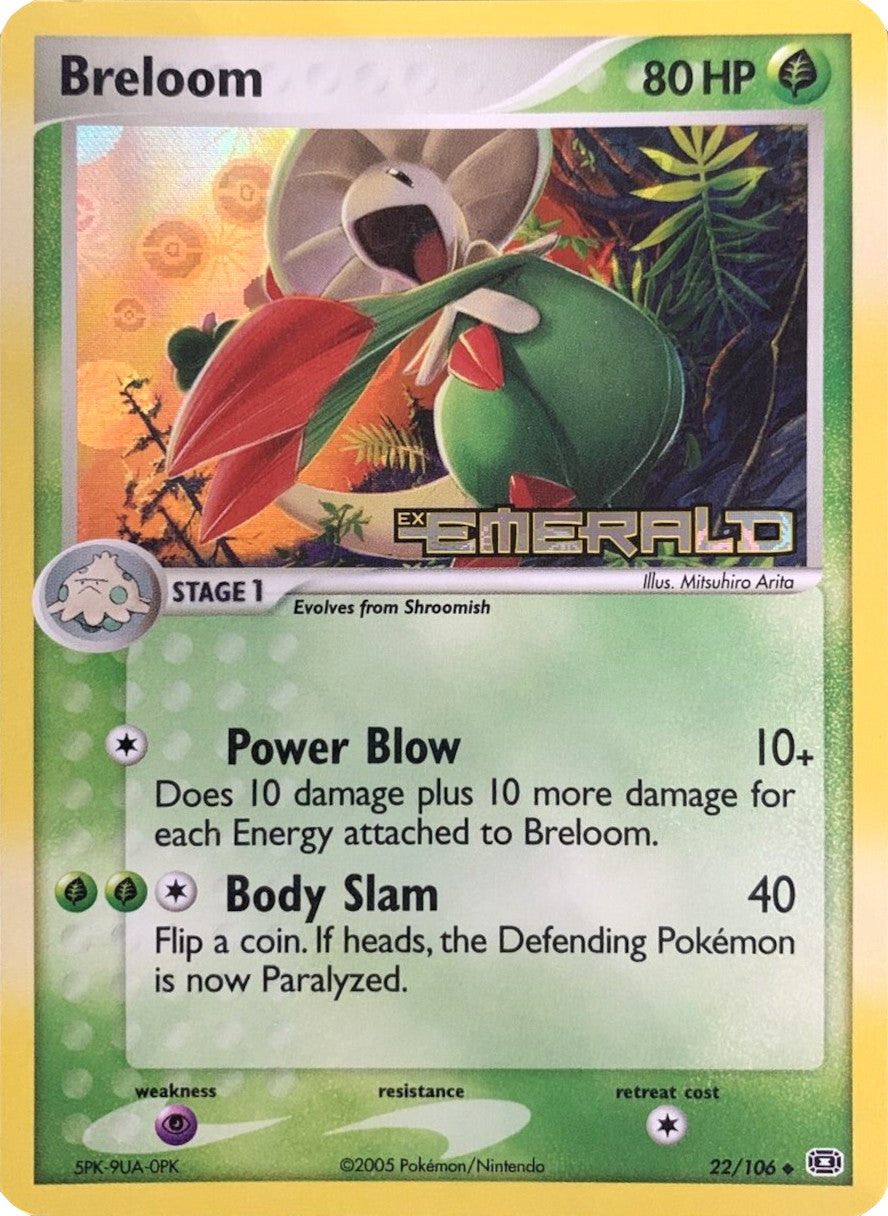 Breloom (22/106) (Stamped) [EX: Emerald] | Galaxy Games LLC