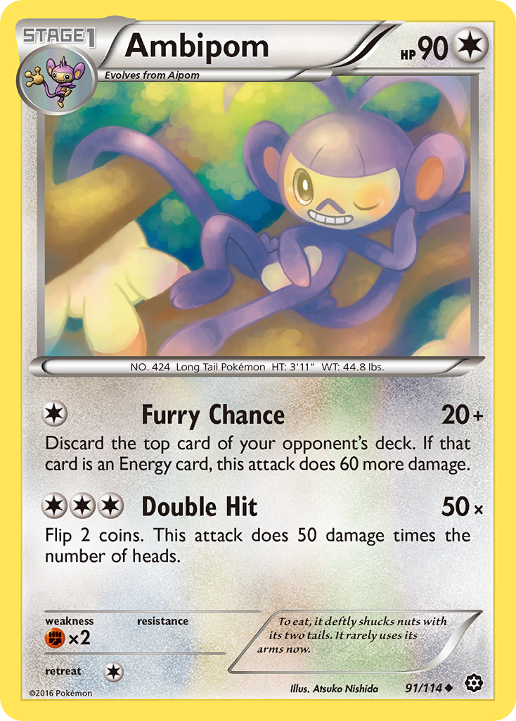 Ambipom (91/114) [XY: Steam Siege] | Galaxy Games LLC