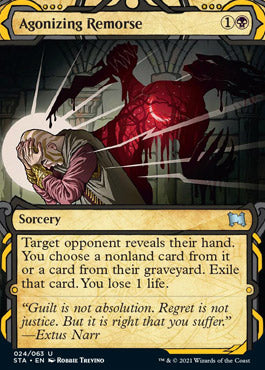 Agonizing Remorse (Foil Etched) [Strixhaven: School of Mages Mystical Archive] | Galaxy Games LLC