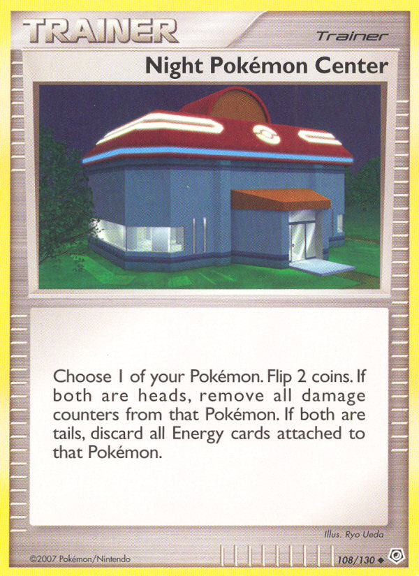 Night Pokemon Center (108/130) [Diamond & Pearl: Base Set] | Galaxy Games LLC