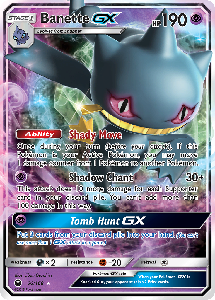 Banette GX (66/168) [Sun & Moon: Celestial Storm] | Galaxy Games LLC