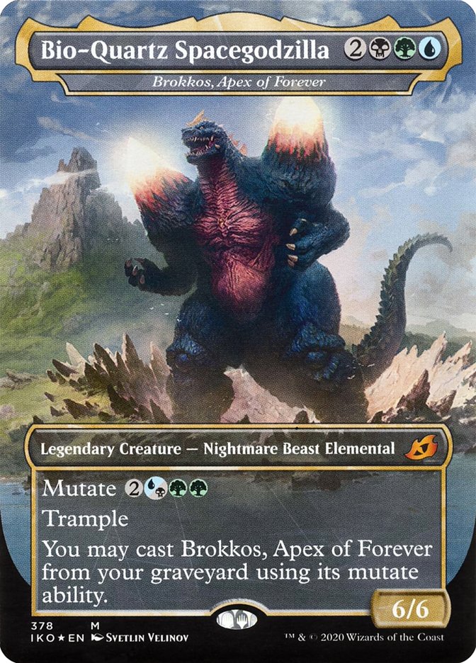 Brokkos, Apex of Forever - Bio-Quartz Spacegodzilla (Godzilla Series) [Ikoria: Lair of Behemoths] | Galaxy Games LLC