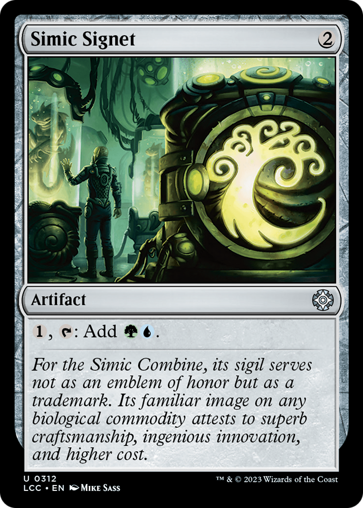 Simic Signet [The Lost Caverns of Ixalan Commander] | Galaxy Games LLC