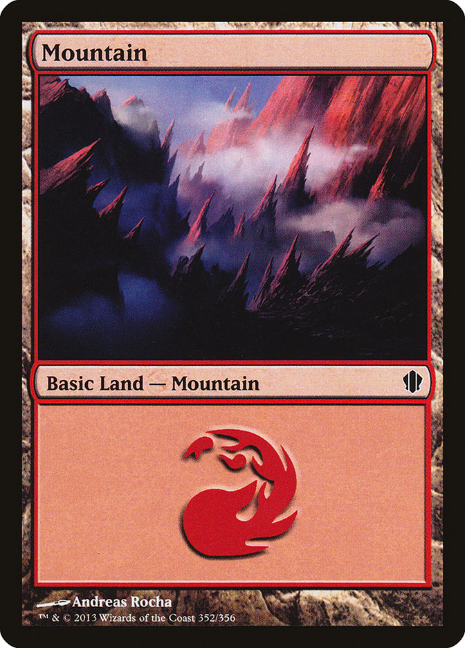 Mountain (352) [Commander 2013] | Galaxy Games LLC