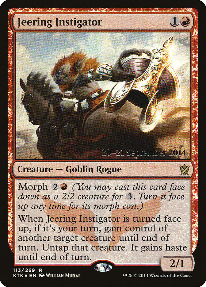 Jeering Instigator [Khans of Tarkir Prerelease Promos] | Galaxy Games LLC