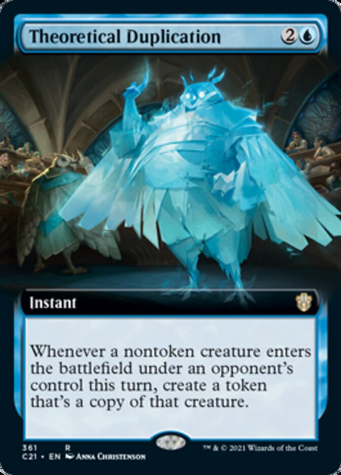 Theoretical Duplication (Extended Art) [Commander 2021] | Galaxy Games LLC