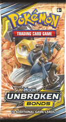Sun & Moon: Unbroken Bonds - Booster Pack | Galaxy Games LLC