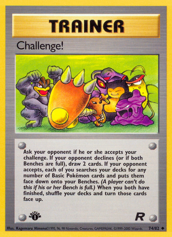 Challenge! (74/82) [Team Rocket 1st Edition] | Galaxy Games LLC