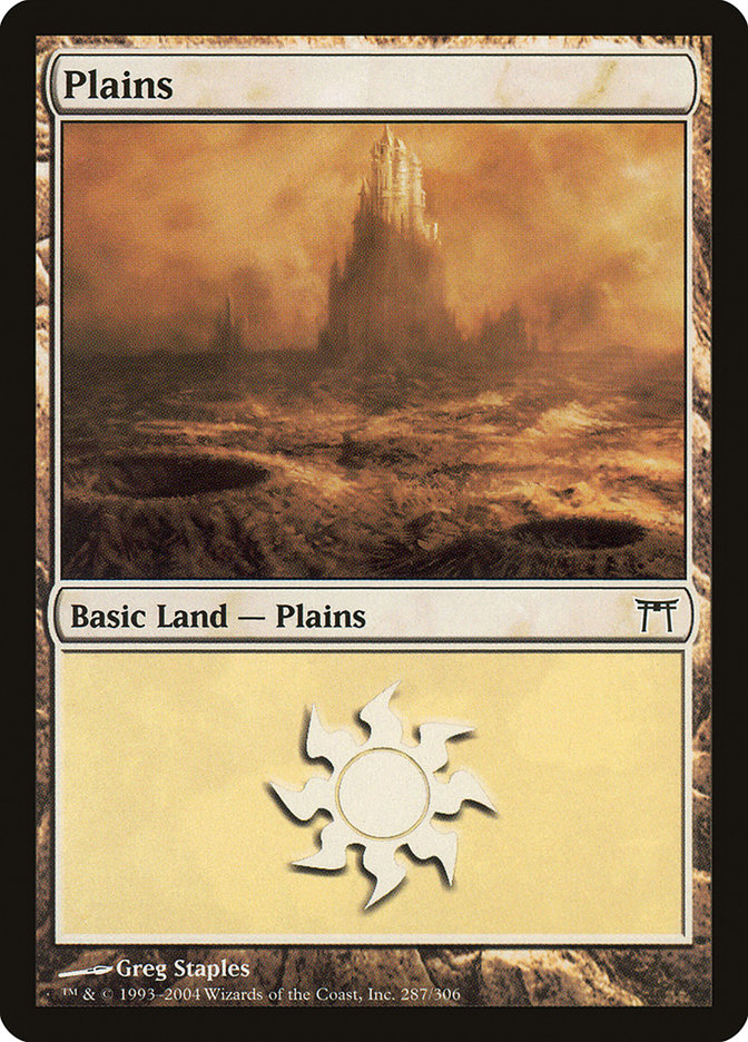 Plains (287) [Champions of Kamigawa] | Galaxy Games LLC