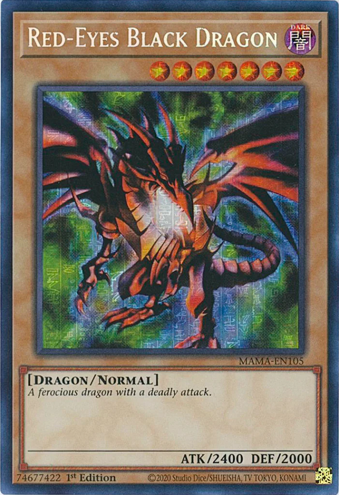 Red-Eyes Black Dragon [MAMA-EN105] Secret Pharaoh's Rare | Galaxy Games LLC