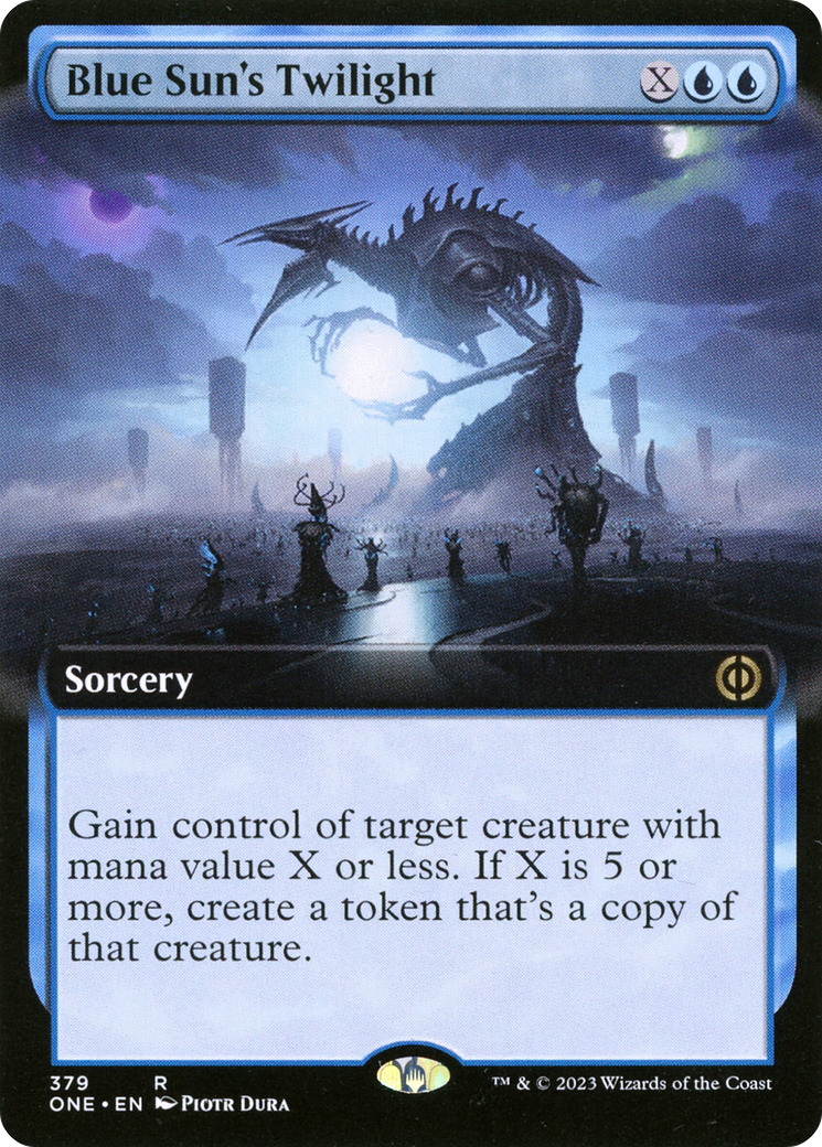 Blue Sun's Twilight (Extended Art) [Phyrexia: All Will Be One] | Galaxy Games LLC