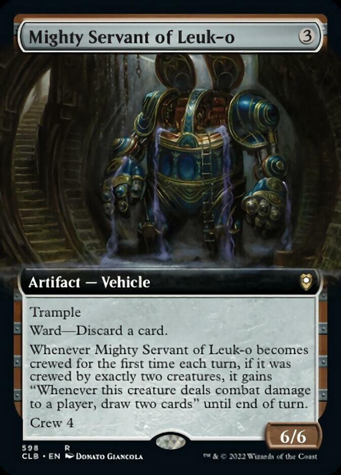 Mighty Servant of Leuk-o (Extended Art) [Commander Legends: Battle for Baldur's Gate] | Galaxy Games LLC